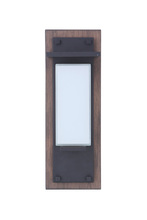 Craftmade ZA2502-WBMN-LED - Heights 1 Light Small Outdoor LED Wall Lantern in Whiskey Barrel/Midnight