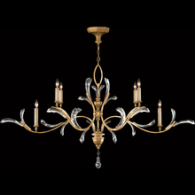  761840ST - Beveled Arcs 74"W Oblong Chandelier